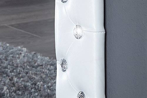 Pompöser Spiegel BOUTIQUE 170×60 weiss mit Strassknöpfen - 7