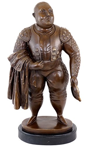 Kunst & Ambiente - Contemporary Art Bronze Statue - Sculpture by Fernando Botero - Matador - Torero - Bullfighter - Height: 42 cm - 100% Bronze - Home Accessories