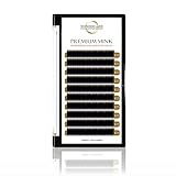 WonderLash® 0.25 C Premium Mink Individual Eyelash Extensions Semi Permanent Eye Lash (0.25 C 12mm)