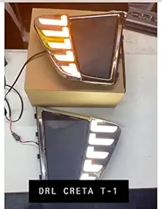 CARMART - DRL T 1 compatible for Creta for Model upto 2017 with Indicator