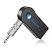 Produktbild Bluetooth empfänger Aux, Drahtlos Bluetooth Receiver Tragbare Bluetooth Adapter Audiogeräte für KFZ Auto Lautsprechersystem mit Stereo 3.5 mm Aux Input, Schwarz