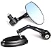 Motorcycle Chrome Plated Billet Aluminum Outside Rearview Side View Mirrors Multi Angle Adjustable Blindsight Rearview Handle Bar End Convex Universal Fit For Motorcycle Sport Bike Honda CBR 125R 250 600F4i