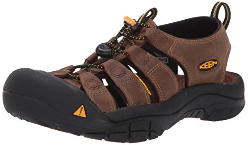Keen - Sandalias de cuero para hombre, Marrón (Bison), 41