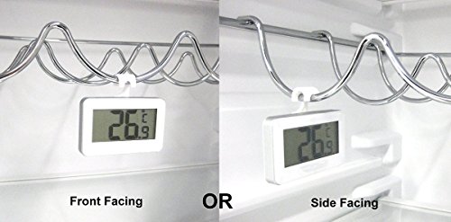 Joyoldelf Digital Wireless Gefrierschrank Kühlschrank Thermometer mit Haken & Frost Alert - 4