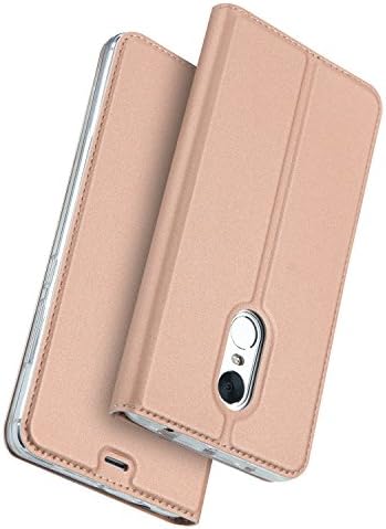TeLoo Redmi Note 4 Case, Ultra Slim Leather Foldable Stand Flip Cover For Xiaomi Redmi Note 4 - Rose gold