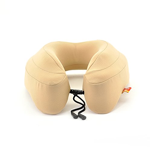 GiGi (G-1587) Evolution Memory Foam Travel Pillow - The Best Neck Pillow with 360 Head & Neck Support (Apricot)