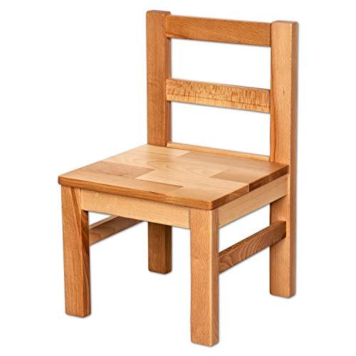 Betten-ABC Bubema Kinderstuhl aus massiver Kernbuche Natur geölt, extra stabil
