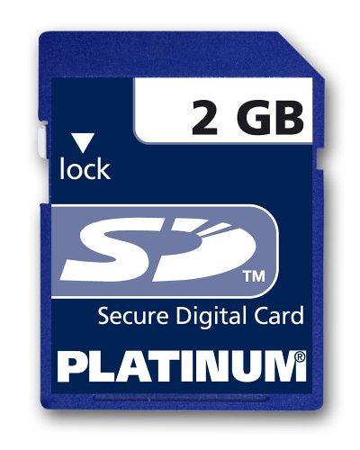Platinum 2 GB Secure Digital (SD) Speicherkarte (Original Handelsverpackung)