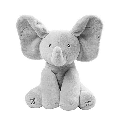Electronic Music Elephant Soft Dolls Toys Animal Elephant Pillows