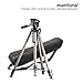 Produktbild Mantona Basic Travel Pro III Fotostativ - großes, leichtes Aluminium Dreibein Videostativ mit Schnellwechselplatte, Höhe 55 bis 146 cm, Traglast 3 kg, leichte 1,07 kg, Bronze, mit Tasche