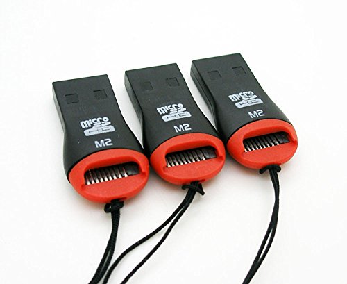 ONOGAL 3x Lector Grabador Adaptador de Tarjetas USB 2.0 Micro SD SDHC MMC Micro Sd 2528c