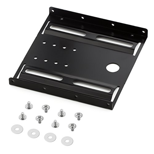 Einbaurahmen für 2,5″ Festplatten / SSD’s auf 3,5″ Adapter Wechselrahmen Mounting Frame Halterung Schienen inkl. Schrauben - 2