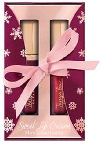 Tanya Burr Matte Liquid Lipstick Set includes 2 Sweet Lip Creams in Plum and Oxblood Red