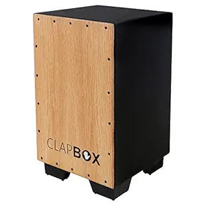 Clapbox Cajon CB11 -Black, Oak Wood (H:50 W:30 L:30) - 3 Internal Snares