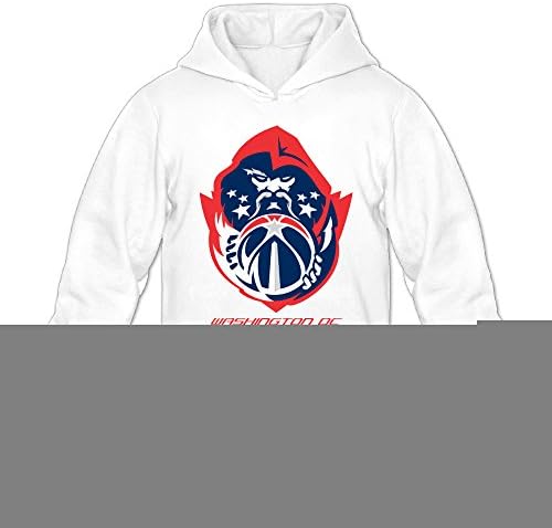 Washington DC Wizards Custom Hooded Sweatshirts For Men's -  White - 