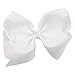 4.5" Solid Baby Girls Clip Hair Bows Large Set Of 16 Color