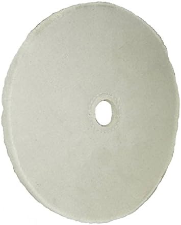 Divine Brothers 100064AK 20 Ply Full Disc Cotton Buff, 6-Inch Diameter, 1-Inch Arbor Hole, 1-Inch Row Sew for Coloring, White