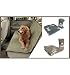 Produktbild tex family Abdeckplane für Hunde, Auto, Zoo und Sofa, mit goldfarbenem Bezug