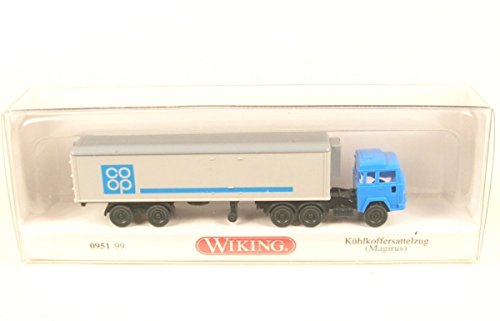 Preisvergleich Produktbild Wiking 095199 - Kühlkoffersattelzug (Magirus) "coop"(1:160, Spur N)