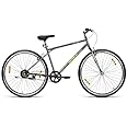 Unisex Ninety One Ktm Hellfire 700C Hybrid Rigid Single Speed Cycle In 29" Wheel Size With Extra Slim Tyres, Black