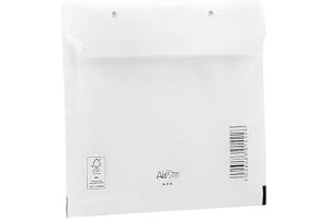 10 bubbelkuvert vadderade kuvert fraktpåsar Bantex CD (175 x 200 mm), vit, med självhäftande stängning, 400123121