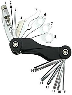 Honeysuck 14 In 1 Multifunction Safety Chain Rivet Remover Kit Bicycle Repair Tool Hexagon Screwdriver Wrench Set