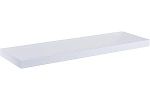 iTrend High Gloss White Floating Wall Shelf 110CM