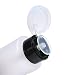 Leegoal(TM) 2 Pack Clear Refillable Liquid Push Down Alcohol Pumping Bottle Dispenser with Flip Top Cap Nail Art Acetone Polish Makeup Remover Manicure, 5.4 Oz