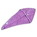 Generic Soft Hair Drying Towel Wrap Turbie Turban Head Shower Bun Cap for Women Girls - purple RS.315.00