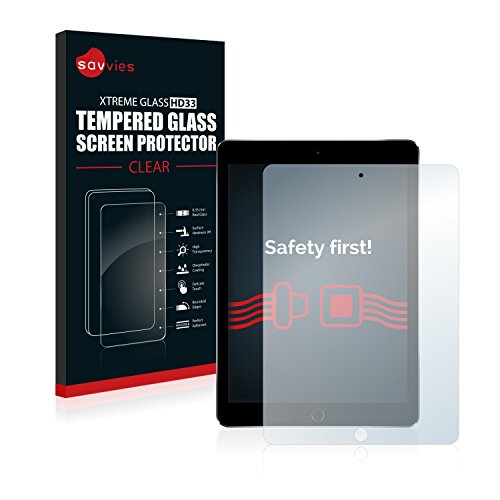 Savvies Glasfolie Apple iPad Pro (9.7) / iPad Air 2 Panzerglas Schutzfolie Panzerfolie - Klar, 9H Hartglas