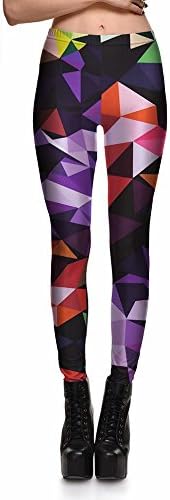 Leggings &amp; Leisure Wild Color Jigsaw Pants Trousers Disco Trousers