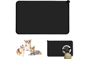 HHBDY Alfombra Gris Comedero Perro Silicona Estera de Comida para Gatos Impermeable y Antideslizante Estera del Cuenco de Agua del Animal Doméstico Evita Que la Comida y el Agua Caigan al Suelo