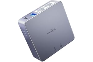 GL.iNet MT2500A (Brume 2) Mini gateway di sicurezza VPN per home office e lavoro remoto-server e client VPN per casa e ufficio, VPN a cascata, WAN 2,5 G, *NO Wi-Fi* (custodia in lega di alluminio)