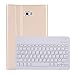 Produktbild Jamicy® Tastatur Hülle für Samsung Galaxy Tab A T580/T585 10.1 Zoll, Bluetooth Keyboard Case Wiederaufladebarer Tablet Tastatur, Englisch Layout, Wireless Tastatur mit Standfunktion Slim Flip, Gold
