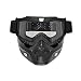 Produktbild Motorrad abnehmbare Gesichtsmaske Brille Radfahren Bike Skibrille windundurchlässiges Motorrad Gesichts-Schutz Snowboard Brillen Regard