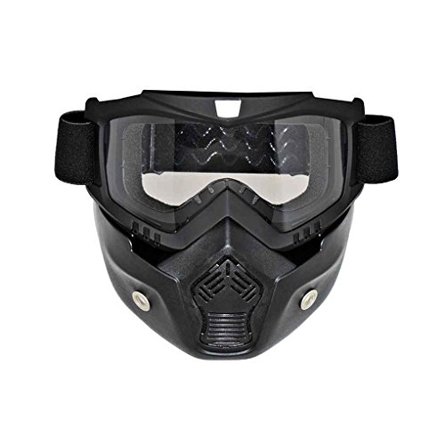 Preisvergleich Produktbild Motorrad abnehmbare Gesichtsmaske Brille Radfahren Bike Skibrille windundurchlässiges Motorrad Gesichts-Schutz Snowboard Brillen Regard