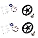 Price comparison product image UNIKEL RCmall Feetech FS90R Micro Servo, 360 Degree Continuous Rotation RC Servo 6V 1.5KG with Wheel (2PCS Pack)