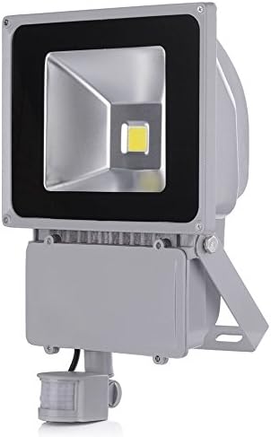 100W Low Energy Saving Security Flood Light PIR Sensor Movement Detector Floodlight LED Cool White