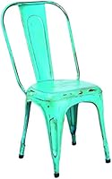 Links 85300146 Aix Lot de 4 Chaises Turquoise 44 x 50 x 93,5 cm