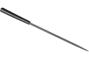 CoCud Lima a Ago Rotonda, Dimensione Asta 0.12", Lunghezza Totale 5.5", Raspe in Acciaio con Manico Antiscivolo - (Applicazioni: per Officine)