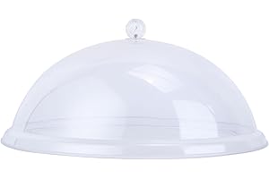 Luxshiny 1 Pz Cupola Alimentare in Acrilico Coperchio Trasparente del Piatto per Alimenti Alzata per Torte Nuziali Coperchio per Alimenti in Acrilico Tazza Ombrelloni da Esterno Dolce Cibo