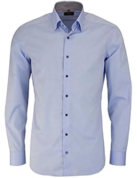 ETERNA Langarm Hemd SLIM FIT Stretch unifarben