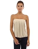 PattyBoutik Women's Pleated Tube Top
