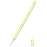 Microsonic Apple Pencil (2. nesil) Kılıf Mat Silikon V2 A&ccedil;ık Sarı