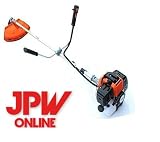  Desbrozadora gasolina barra divisible cortador de cesped 43cc 2,41cv accesorios (Naranja)