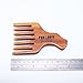 FUNLAVIE Anti-static Premium Quality Long Handle Natural Green Sandal Wood Hair Care Comb Curly Hair Comb Wide Tooth Comb with Natural Sandal Scent