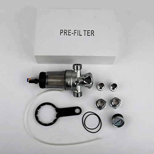 WHOOSE® Rückspül-Funktion-Vorfilter Wasserfilter und 3/4 Rückspülfilter, 304 Edelstahl Sieb，Filtergenauigkeit von bis zu 40-60 Mikron - 7