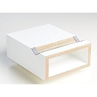 Fahrrad Wandhalter Hikee, Fahrradregal, Wandhalterung in elegantem Design, Holz, weiß