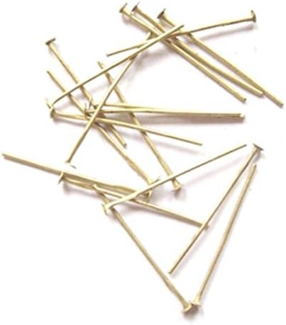 200 x Antique Bronze Head Pins 30mm x 0.7mm