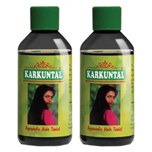 AVN Karkuntal Hair Oil - Prevents Greying, Improves Growth & Quality, Reduces Split-ends, Nurtures Conditions, Thickens Hair, Lustre Shine, Anti-Hair Fall Therapy (2 X 100 ml), Green